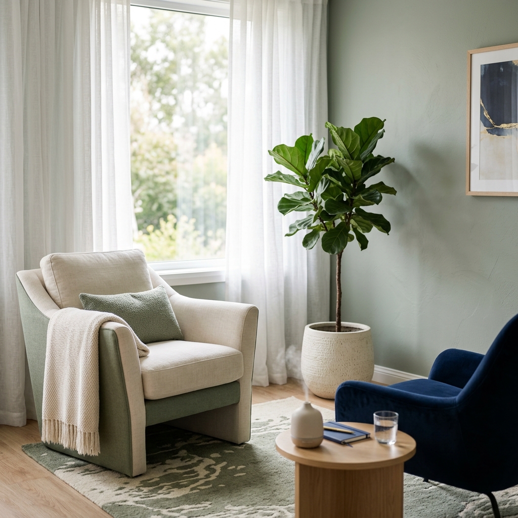 Serene therapy environment for Clinical Hypnotherapy